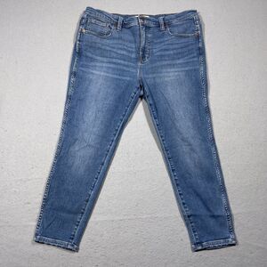Madewell Jeans Women‎ 31 P 10" High Rise Denim Skinny Dark Wash Ankle Inseam 23"